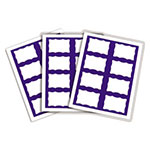 C-Line Laser Printer Name Badges, 3 3/8 x 2 1/3, White/Blue, 200/Box view 2