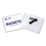 C-Line Magnetic Name Badge Holder Kit, Horizontal, 4w x 3h, Clear, 20/Box view 2