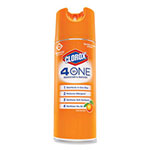 Clorox 4-in-One Disinfectant and Sanitizer, Citrus, 14 oz Aerosol, 12/Carton view 4