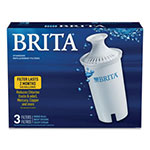 Brita Water Filter Pitcher Advanced Replacement Filters, 3/Pack, 8 Packs/Carton view 2