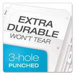 Cardinal Poly Ring Binder Pockets, 11 x 8.5, Clear, 5/Pack view 2