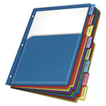 Cardinal Expanding Pocket Index Dividers, 8-Tab, 11 x 8.5, Assorted, 1 Set/Pack view 1