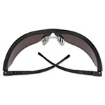MCR Safety Klondike Safety Glasses, Matte Black Frame, Gray Lens view 2