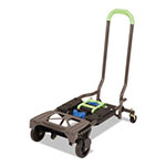 Cosco 2-in-1 Multi-Position Hand Truck and Cart, 16.63 x 12.75 x 49.25, Blue/Green view 2