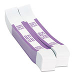 MMF Industries Currency Straps, Violet, $2,000 in $20 Bills, 1000 Bands/Pack view 1