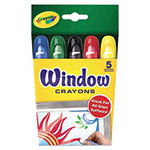Crayola Washable Window Crayons, 5/Set view 1
