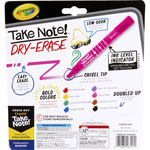 Crayola Take Note Dry-Erase Markers, Broad, Chisel Tip, Assorted, 12/Pack view 4