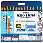 Crayola Sketch & Shade Doodle Pencils - 2H, HB Lead - Graphite Lead - Multicolor Barrel - 14 / Pack view 5