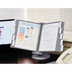 Durable SHERPA Motion Desk Reference System, 10 Panels, Gray Borders view 2