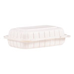 Dart Hinged Lid Containers, Hoagie Container, 6.5 x 9 x 2.8, White, 200/Carton view 1