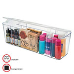 Deflecto Stackable Caddy Organizer Containers, Large, Clear view 1