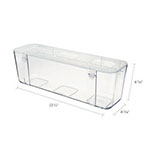 Deflecto Stackable Caddy Organizer Containers, Large, Clear view 3