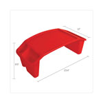 Deflecto Antimicrobial Lap Desk, 23.35w x 12d x 8.53h, Red view 3