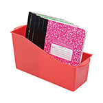 Deflecto Antimicrobial Book Bin, 14.2 x 5.34 x 7.35, Red view 3