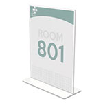 Deflecto Superior Image Double Sided Sign Holder, 8 1/2 x 11 Insert, Clear view 1