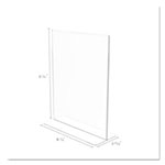 Deflecto Superior Image Double Sided Sign Holder, 8 1/2 x 11 Insert, Clear view 4