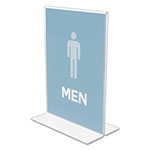 Deflecto Classic Image Double-Sided Sign Holder, 5 x 7 Insert, Clear view 1