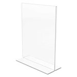 Deflecto Classic Image Double-Sided Sign Holder, 8 1/2 x 11 Insert, Clear view 5