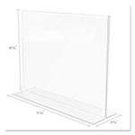 Deflecto Classic Image Double-Sided Sign Holder, 11 x 8 1/2 Insert, Clear view 4