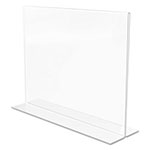 Deflecto Classic Image Double-Sided Sign Holder, 11 x 8 1/2 Insert, Clear view 5