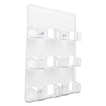 Deflecto 6-Pocket Business Card Holder, 480 Card Cap, 8 1/2 x 9 3/4 x 1 5/8, Clear view 5