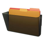 Deflecto DocuPocket Stackable Wall Pocket, Letter, 13 x 7 x 4, Smoke view 3