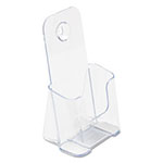 Deflecto DocuHolder for Countertop/Wall-Mount, Leaflet Size, 4.25w x 3.25d x 7.75h, Clear view 3
