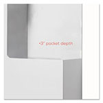 Deflecto Suggestion Box Literature Holder w/Locking Top, 13 3/4 x 3 5/8 x 13, White view 2