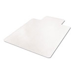 Deflecto EconoMat Occasional Use Chair Mat, Low Pile Carpet, Roll, 36 x 48, Lipped, Clear view 3