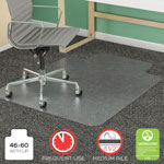 Deflecto SuperMat Vinyl, Beveled Chair Mat for Medium Weight Carpeting, 46x60, 25x12 Lip view 4