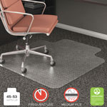 Deflecto RollaMat Frequent Use Chair Mat, Med Pile Carpet, Flat, 45 x 53, Wide Lipped, Clear orginal image
