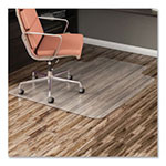Deflecto EconoMat All Day Use Chair Mat for Hard, Lip, 36 x 48, Low Pile, Smooth, Clear view 1