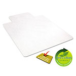 Deflecto EconoMat All Day Use Chair Mat for Hard Floors, 45 x 53, Wide Lipped, Clear view 1