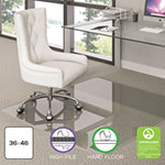 Deflecto Premium Glass All Day Use Chair Mat - All Floor Types, 36 x 46, Rectangular, Clear view 1