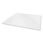 Deflecto Premium Glass All Day Use Chair Mat - All Floor Types, 44 x 50, Rectangular, Clear view 2