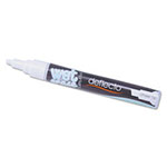 Deflecto Wet Erase Markers, Medium Chisel Tip, White, 4/Pack view 5
