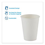 Dixie PerfecTouch Hot/Cold Cups, 12 oz., White, 50/Bag, 20 Bags/Carton view 1