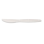 Dixie Plastic Cutlery, Mediumweight Knives, White, 1,000/Carton view 1