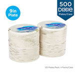 Dixie Pathways Soak-Proof Shield Paper Plates, 8 1/2, Grn/Burg, 125/Pk, 4 Pks/Ct view 2