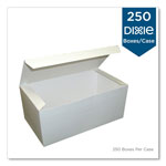Dixie Tuck-Top One-Piece Paperboard Take-Out Box, 9 x 5 x 4.5, White, 250/Carton view 3