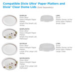 Dixie Pathways Heavyweight Oval Platters, 8 1/2 x 11, Green/Burgundy, 500/Carton view 5
