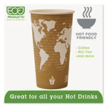 Eco-Products World Art Renewable Compostable Hot Cups, 20 oz., 50/PK, 20 PK/CT view 1