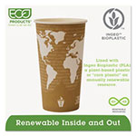 Eco-Products World Art Renewable Compostable Hot Cups, 20 oz., 50/PK, 20 PK/CT view 2
