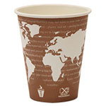 Eco-Products World Art Renewable Compostable Hot Cups, 8 oz., 50/PK, 20 PK/CT view 3