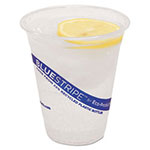 Eco-Products BlueStripe 25% Recycled Content Cold Cups, 12 oz, Clear/Blue, 50/Pk, 20 Pk/Ct view 4