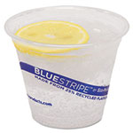 Eco-Products BlueStripe 25% Recycled Content Cold Cups, 9 oz., Clear/Blue, 50/Pk, 20 Pk/Ct view 3