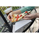 SEPG Southern Champ Pizza Wedge Trays - Serving, Pizza - White - Paper Body - 500 / Carton view 1