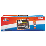 Elmer's Washable School Glue Sticks, 0.24 oz, Applies and Dries Clear, 60/Box view 1