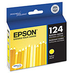 Epson T124420S (124) DURABrite Ultra Ink, Yellow view 1