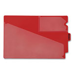 Pendaflex Colored Poly Out Guides with Center Tab, 1/3-Cut End Tab, Out, 8.5 x 11, Red, 50/Box view 4